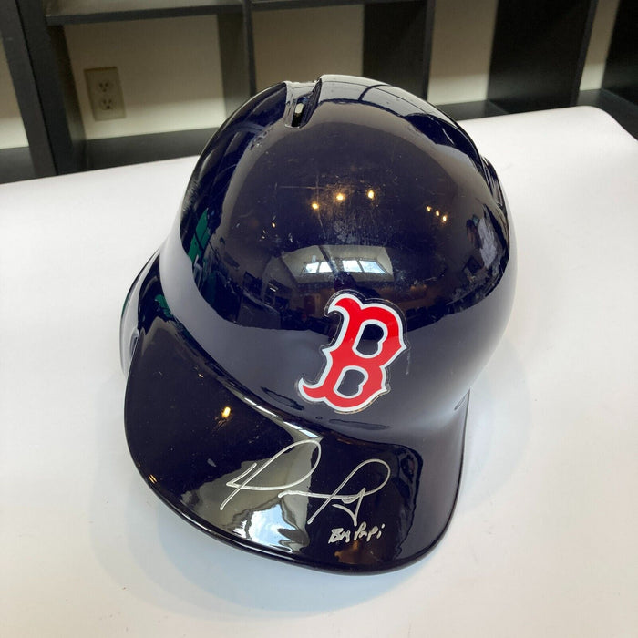 David Ortiz Signed Game Used 2013 Boston Red Sox Helmet JSA & MEARS COA