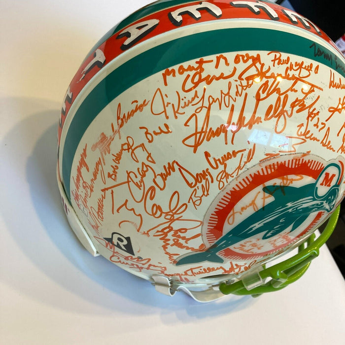 1972 Miami Dolphins Super Bowl Champs Team Signed Full Size Authentic Helmet JSA
