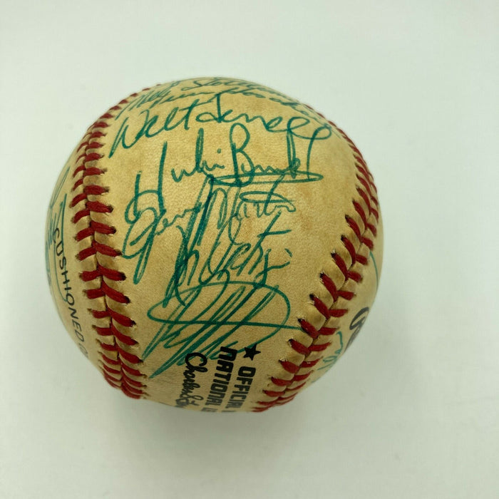 1986 New York Mets World Series Champs Team Signed Vintage Feeney NL Baseball