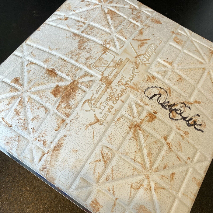 Derek Jeter Signed Authentic 2012 Game Used Second Base With Steiner COA