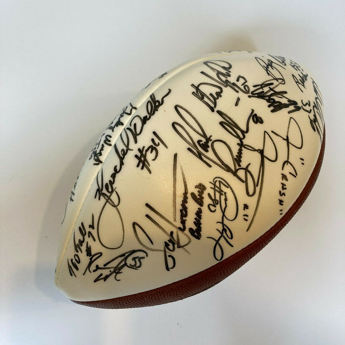 Hall Of Fame Greats Signed Wilson NFL Football Warren Sapp Tony Dorsett Graham