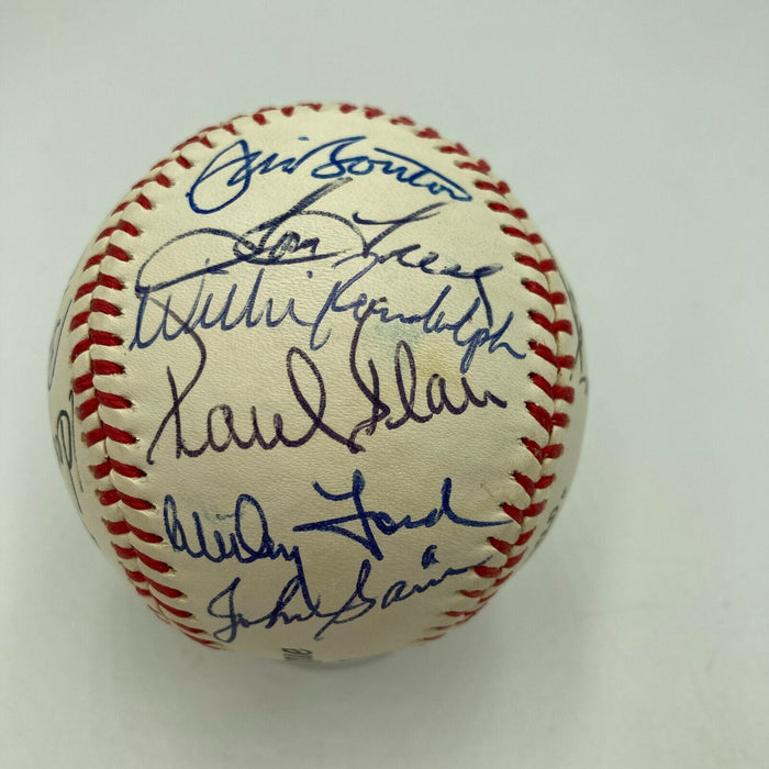 Mickey Mantle 1950's New York Yankees Legends Multi Signed Baseball JSA COA