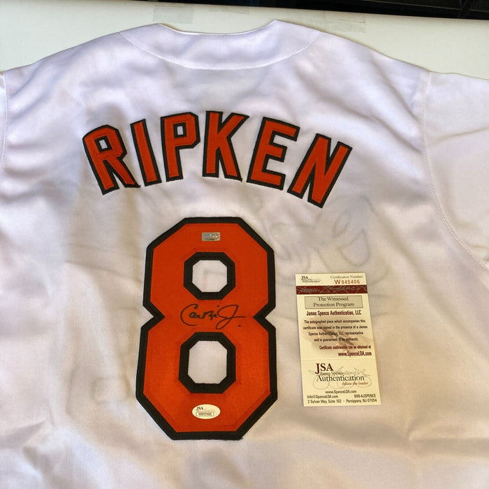 Cal Ripken Jr. Signed Baltimore Orioles STAT Jersey JSA COA