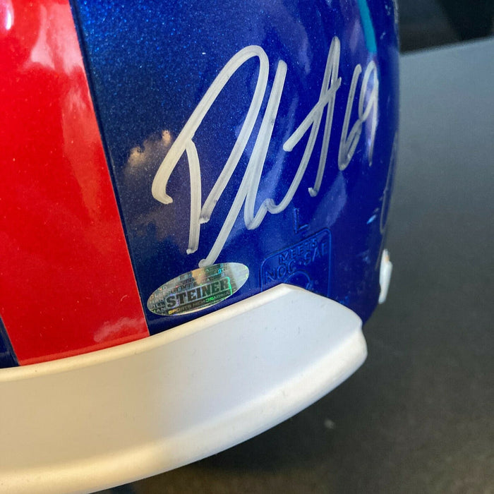 2007 New York Giants Super Bowl Champs Team Signed Full Size Helmet Steiner COA