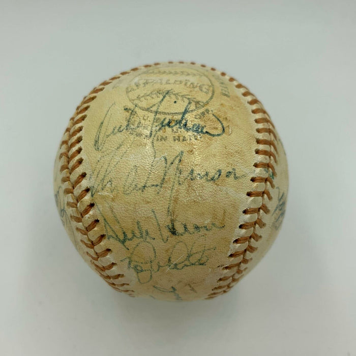 1976 Yankees Team Signed Game Used Baseball Thurman Munson & Nolan Ryan PSA DNA