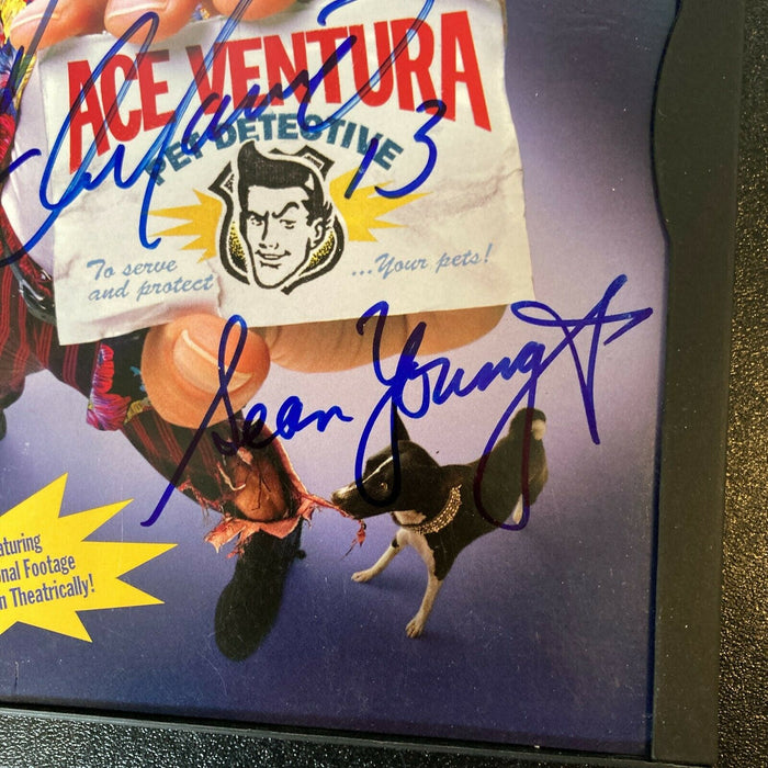 Ace Ventura Cast Signed DVD Jim Carrey Dan Marino Sean Young Tone Lock JSA COA