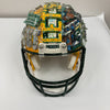 Beautiful Aaron Rodgers Signed Charles Fazzino Pop Art Green Bay Packers Helmet