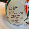 1972 Miami Dolphins Team Signed Authentic Full Size Helmet Leaf COA