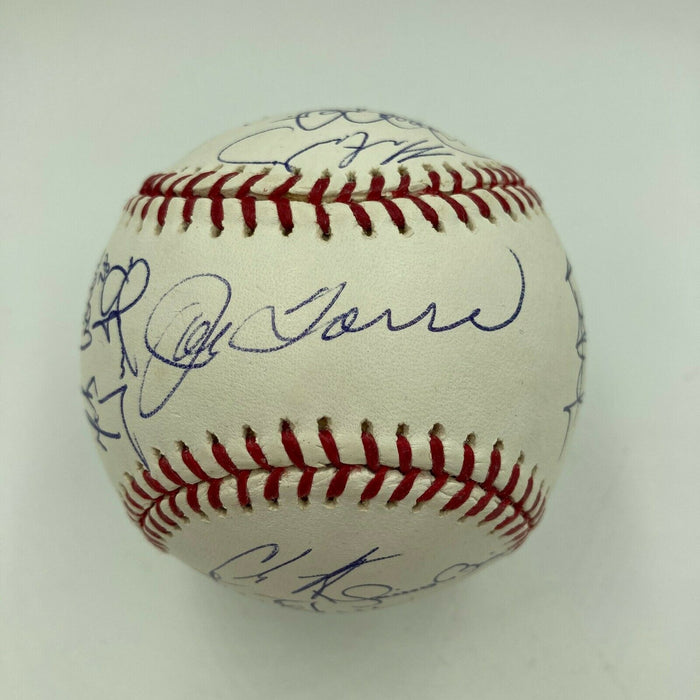 2007 New York Yankees Team Signed Baseball Derek Jeter Mariano Rivera Steiner