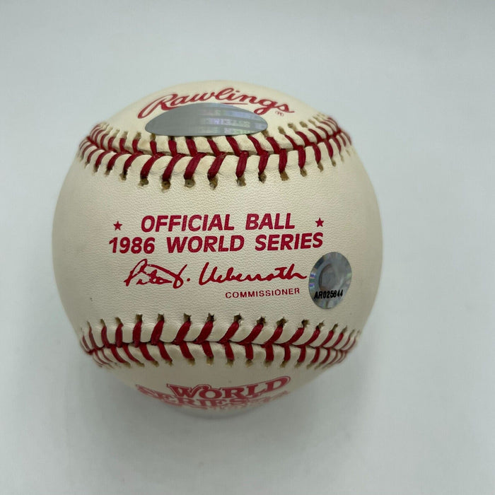 Bill Buckner & Mookie Wilson Signed 1986 World Series Baseball Steiner COA