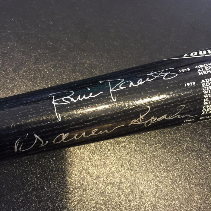 Nice Sandy Koufax Ernie Banks Stan Musial Hall Of Fame Multi Signed Bat JSA COA