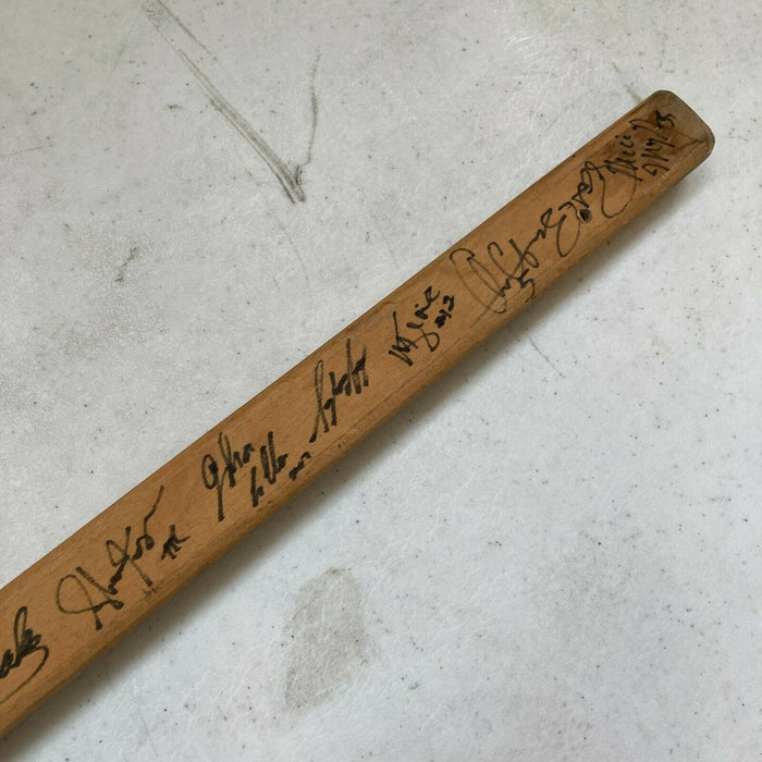 1990-91 Montreal Canadiens Team Signed Hockey Stick 25 Sigs With JSA COA