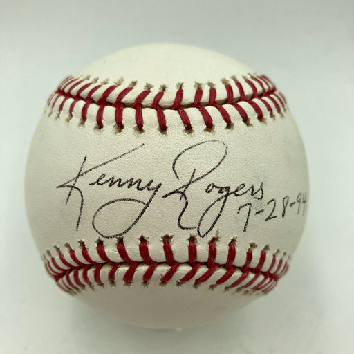 Kenny Rogers Perfect Game July 28, 1994 Signed Major League Baseball PSA DNA COA