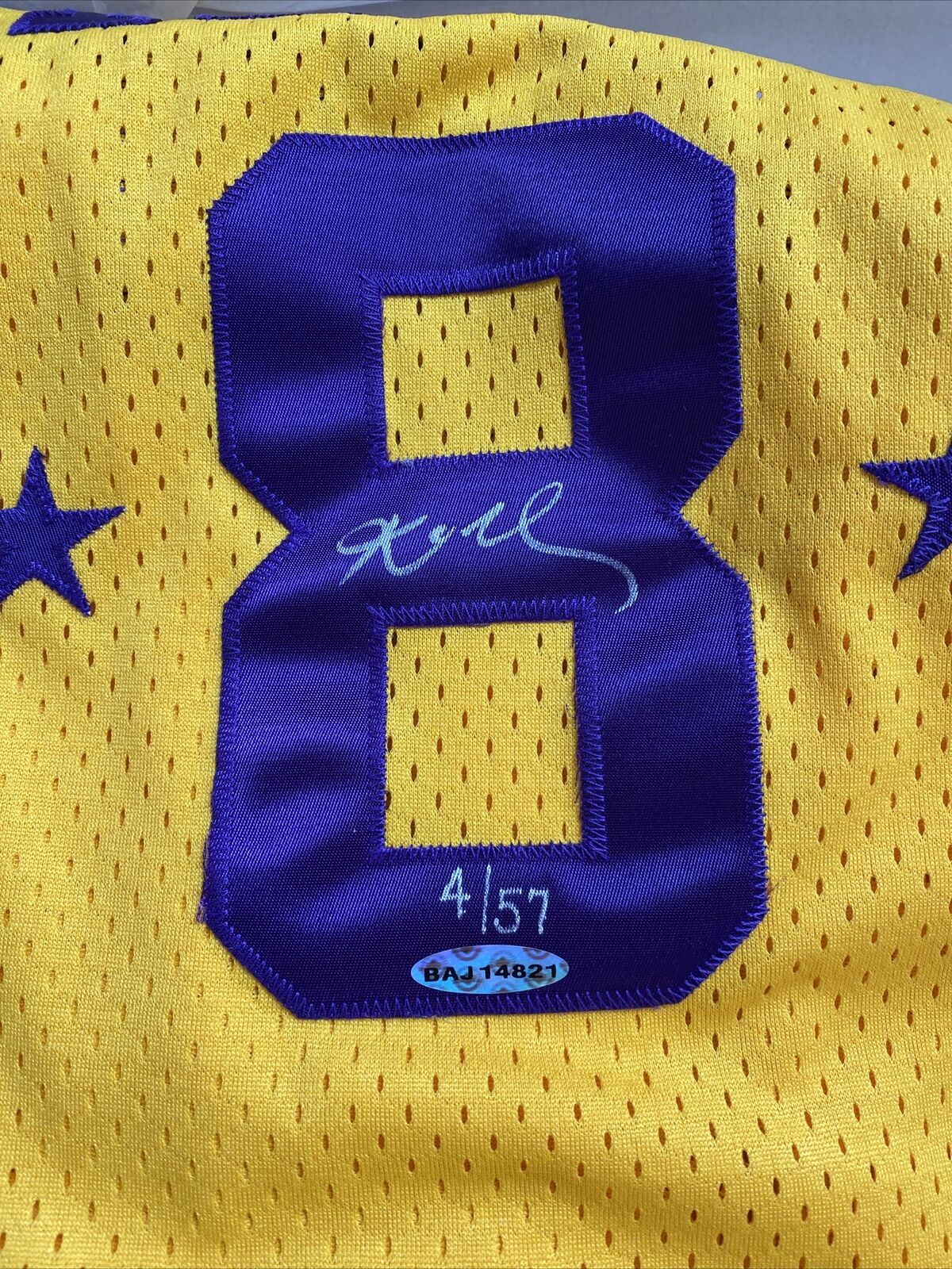Kobe Bryant Signed 1957 Rewind Los Angeles Lakers Jersey (#17/57