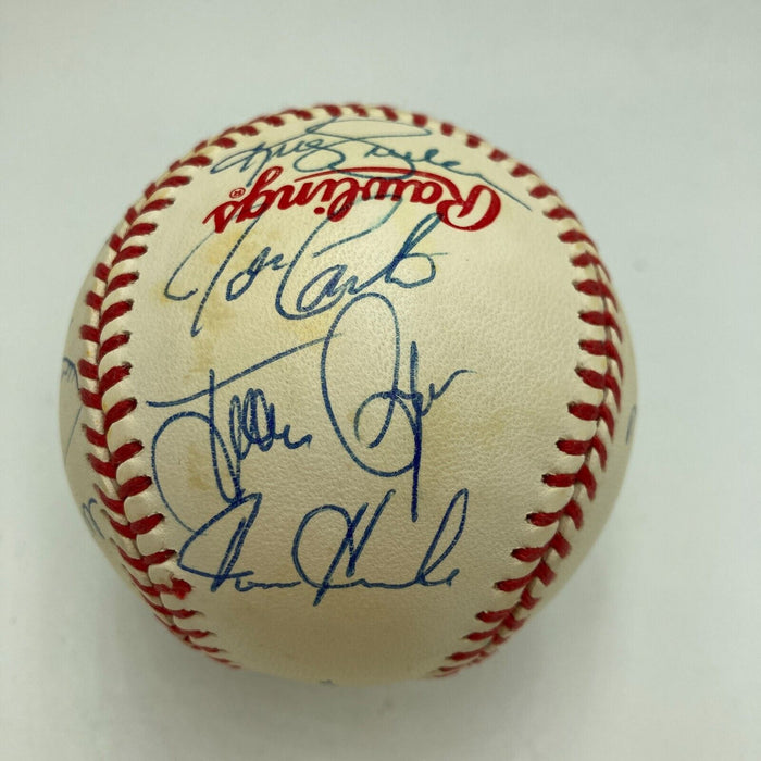 1992 Toronto Blue Jays World Series Champs Team Signed W.S. Baseball PSA DNA