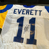 Jim Everett Signed 1980's Authentic Game Issued Los Angeles Rams Jersey JSA COA