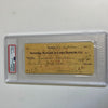 Moe Berg Signed 1947 Bank Check The Catcher Was a Spy PSA DNA