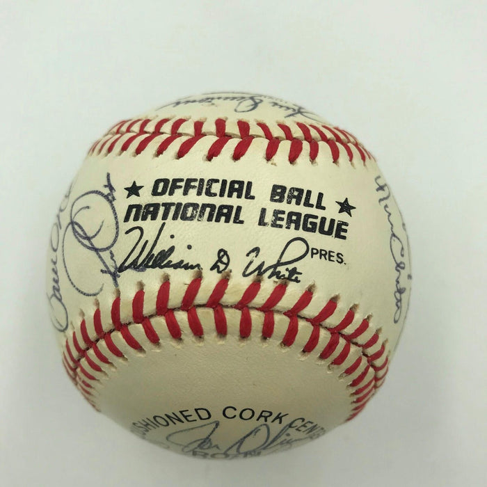 Autographed 1990 World Series & Reds Hall of Famers Baseball