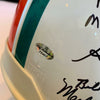 1972 Miami Dolphins Team Signed Authentic Full Size Helmet Leaf COA