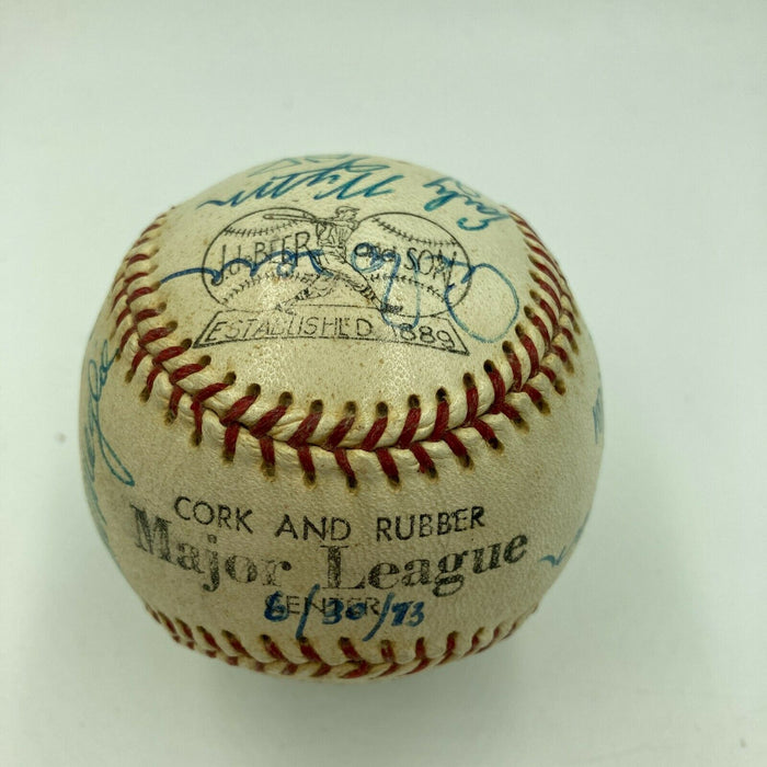 1973 MLB Alumni Hall Of Fame Multi Signed Baseball With Nellie Fox PSA DNA COA