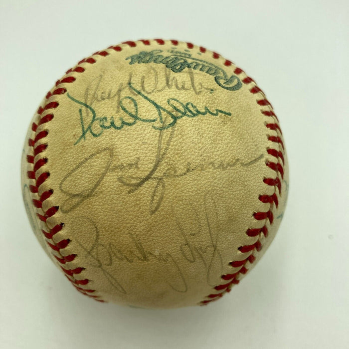 1978 NY Yankees World Series Champs Team Signed Baseball Thurman Munson JSA COA