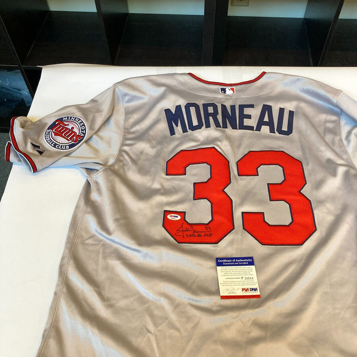 Justin Morneau 2006 AL MVP Signed Minnesota Twins Jersey PSA DNA COA