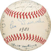 1951 New York Giants Team Signed Baseball PSA DNA Autograph Grade MINT 9