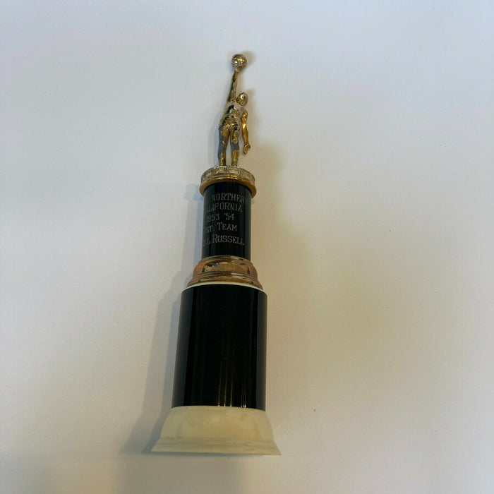 Bill Russell "All-Northern California 1953-54 1st Team" Basketball Trophy W/COA
