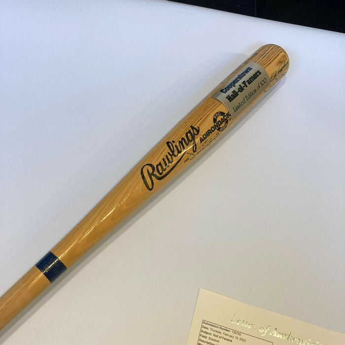 Willie Mays Ernie Banks Hall Of Fame Multi Signed Baseball Bat With JSA COA