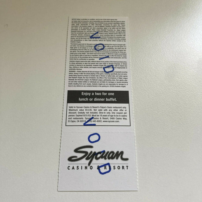 Mark Teixeira MLB Debut First Game Original Ticket April 1, 2003