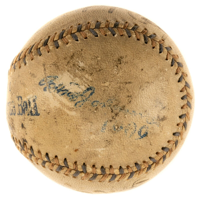 Historic 1909 World Series Game Used Baseball Fred Clarke Signed & Inscribed PSA