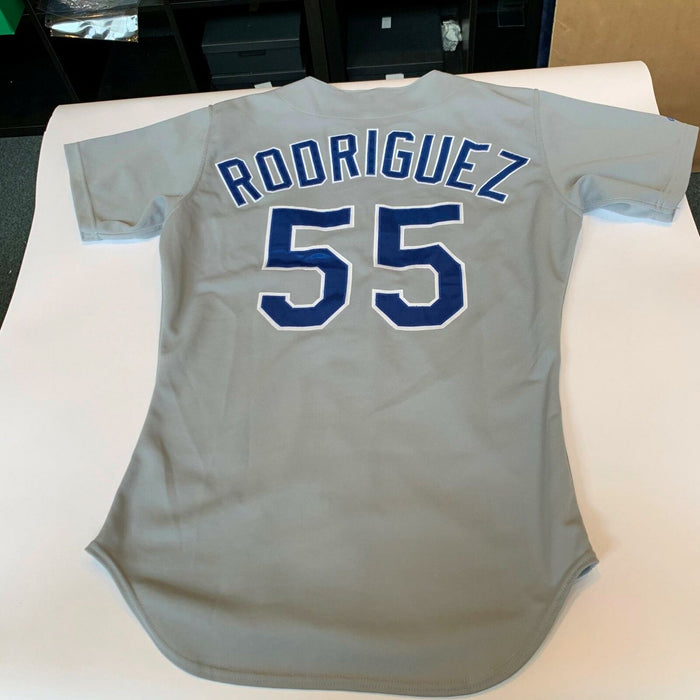 1991 Ivan Rodriguez Signed Rookie Game Used Texas Rangers Jersey PSA DNA COA