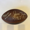 Bart Starr Brett Favre Aaron Rodgers Green Bay Packers MVP Signed Football JSA