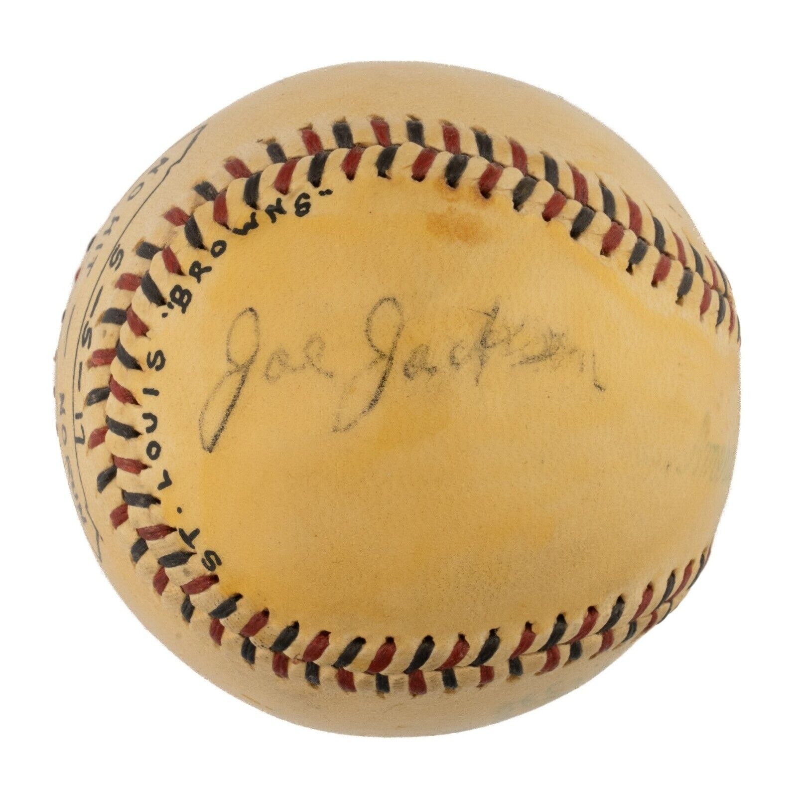 Sold at Auction: Jackie Robinson Red Stitched Signed Baseball