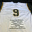 Bill Mazeroski Signed 1960 World Series Game 7 Walk Off Home Run Stat Jersey JSA