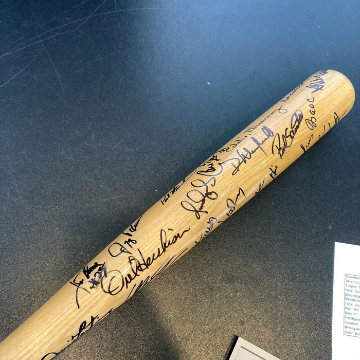 1994 Cleveland Indians Team Signed Bat Jim Thome Manny Ramirez Kenny Lofton JSA