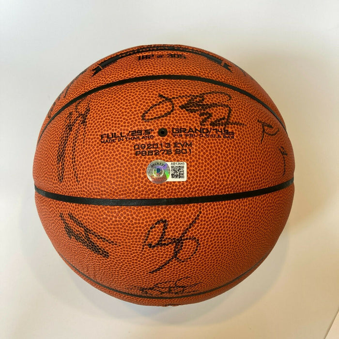 Stephen Curry Kevin Durant 2014 Team USA Olympics Signed Basketball Beckett
