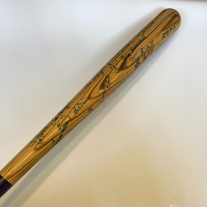 Joe Dimaggio Hall Of Fame Legends Signed Baseball Bat 27 Sigs PSA DNA COA