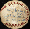 Ron Santo 1964 28th Home Run Game Used Baseball Record for 3rd Baseman