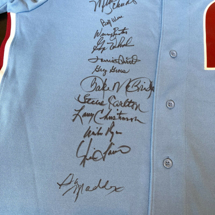 1980 Philadelphia Phillies World Series Champs Team Signed Jersey 23 Sig JSA COA
