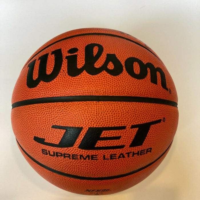 Michael Jordan Bill Russell Magic Johnson Larry Bird Signed Basketball UDA COA