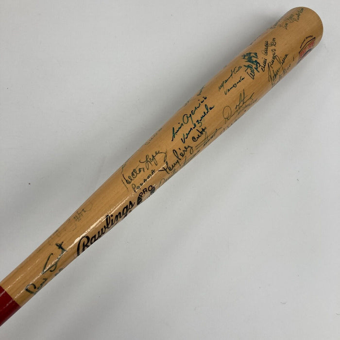 Rare Latin American Legends Multi Signed Baseball Bat 30+ Sigs JSA COA