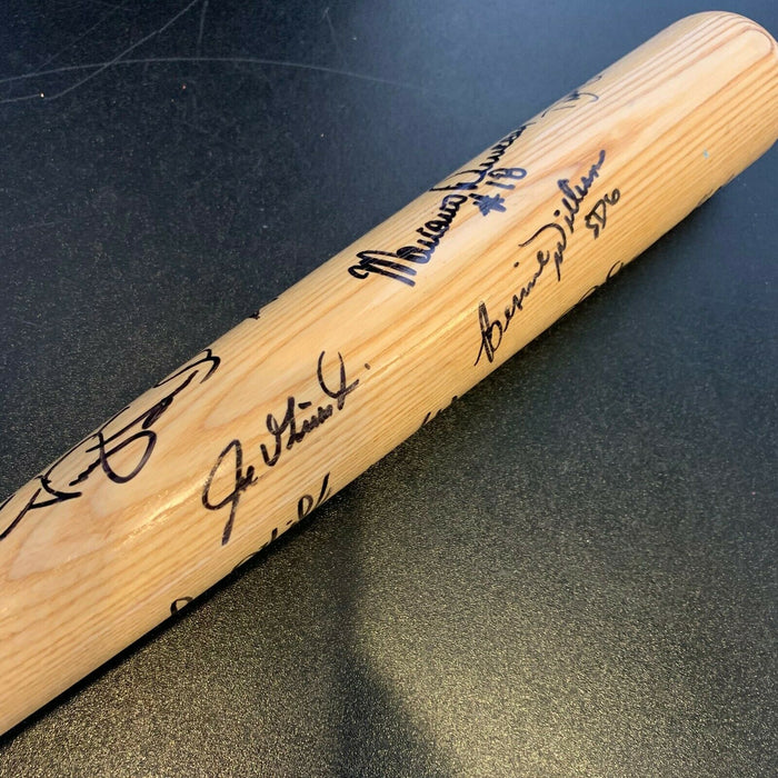 1996 New York Yankees World Series Champs Team Signed Bat Derek Jeter JSA COA