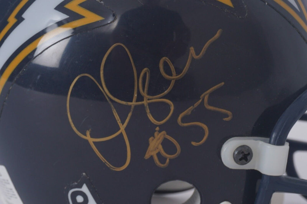 Junior Seau Signed San Diego Chargers Riddell Mini Helmet Beckett COA