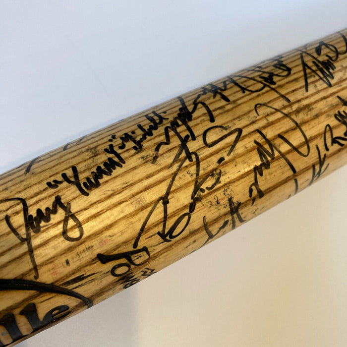 1998 San Francisco Giants Team Signed Game Used Bat With Barry Bonds Beckett COA