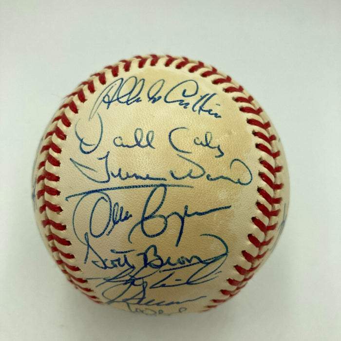 1993 Toronto Blue Jays World Series Champs Team Signed W.S. Baseball JSA COA