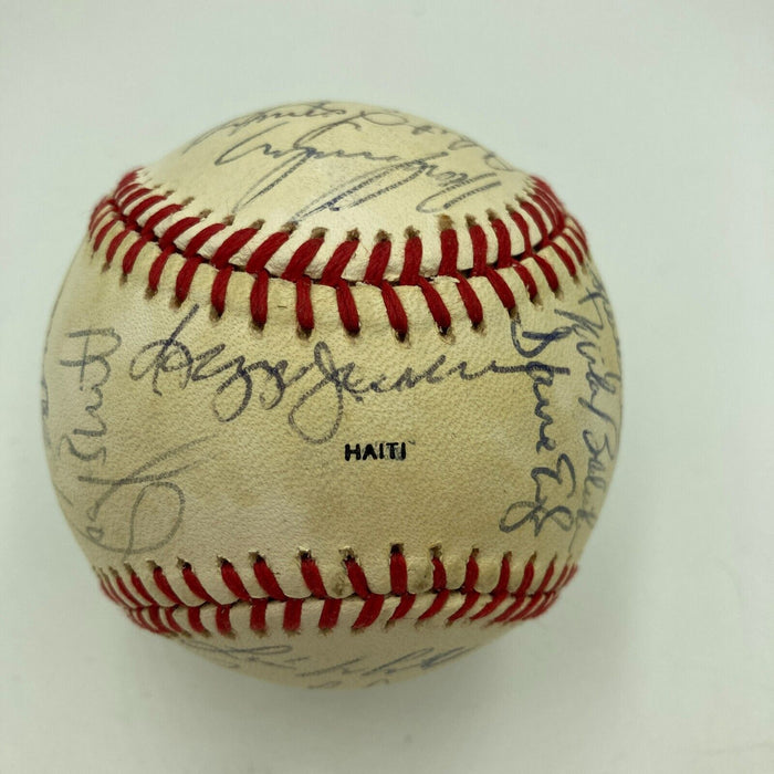 1984 All Star Game Team Signed Baseball George Brett Don Mattingly Beckett COA