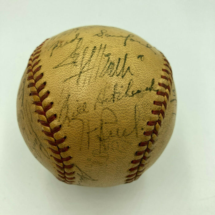 1947 St. Louis Browns Team Signed Official American League Harridge Baseball