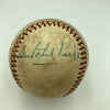 Beautiful Satchel Paige Signed 1950's National League Baseball PSA DNA COA