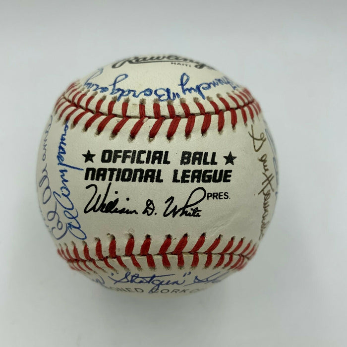 Brooklyn Dodgers Legends Signed Baseball Duke Snider Pee Wee Reese Durocher JSA
